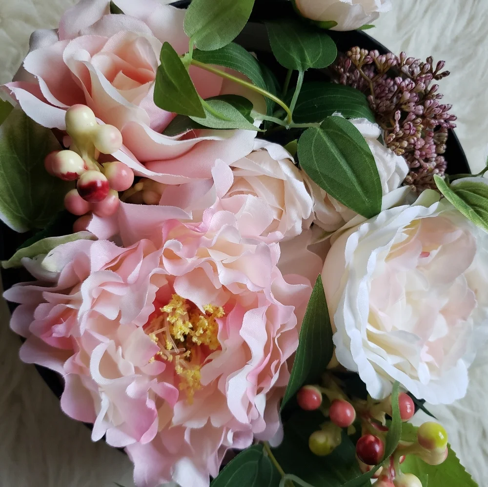 NWT Pier 1 Springtime Faux Floral Box Home Decor